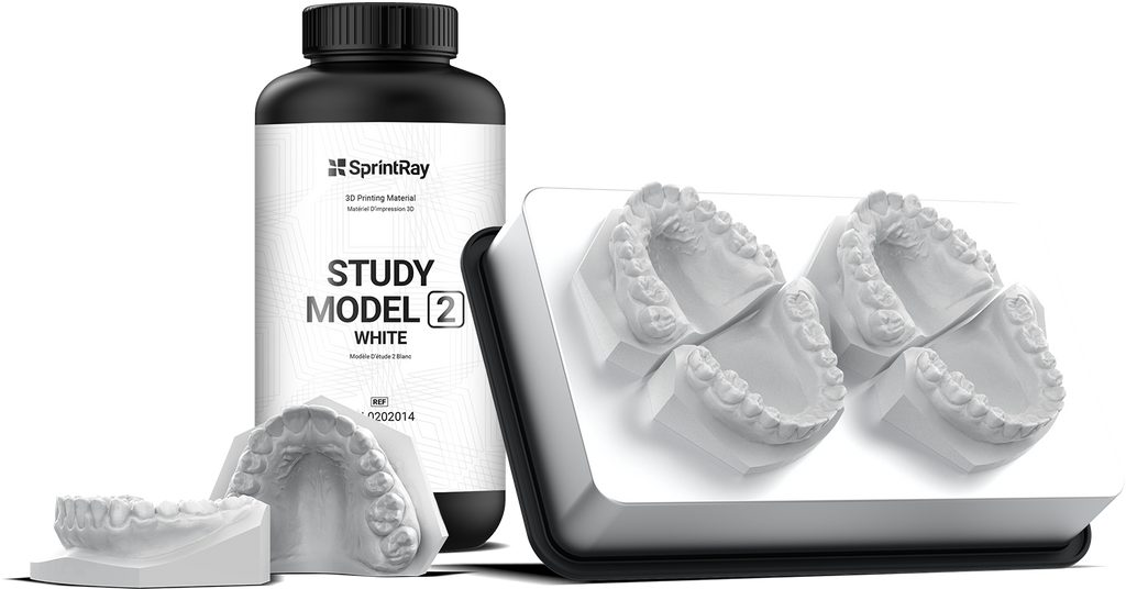 Sprintray Materials 2 Study Model White Resin Waxup